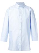Carven Short-sleeve Shirt, Men's, Size: 37, Blue, Cotton