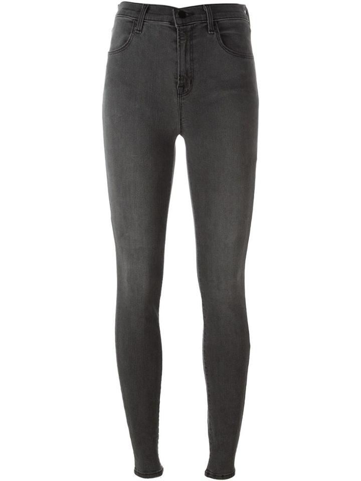 J Brand 'maria' High-rise Skinny Jeans - Grey