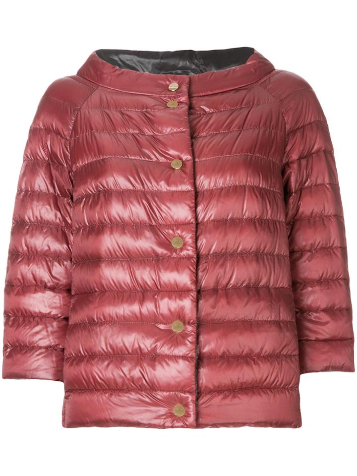 Herno Short Padded Jacket - Red