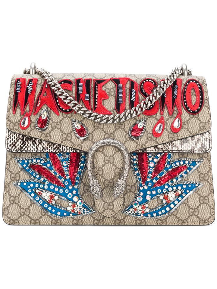 Gucci Dionysus Shoulder Bag With Magnetismo Appliqué - Nude & Neutrals