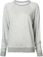 The Great Destroyed Effect Sweatshirt, Women's, Size: 1, Grey, Cotton/rayon