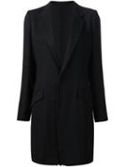 Y's Back Pleats Jacket, Women's, Size: 1, Black, Polyester/wool