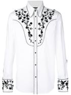 Dsquared2 Floral Sequin-embellished Shirt - White