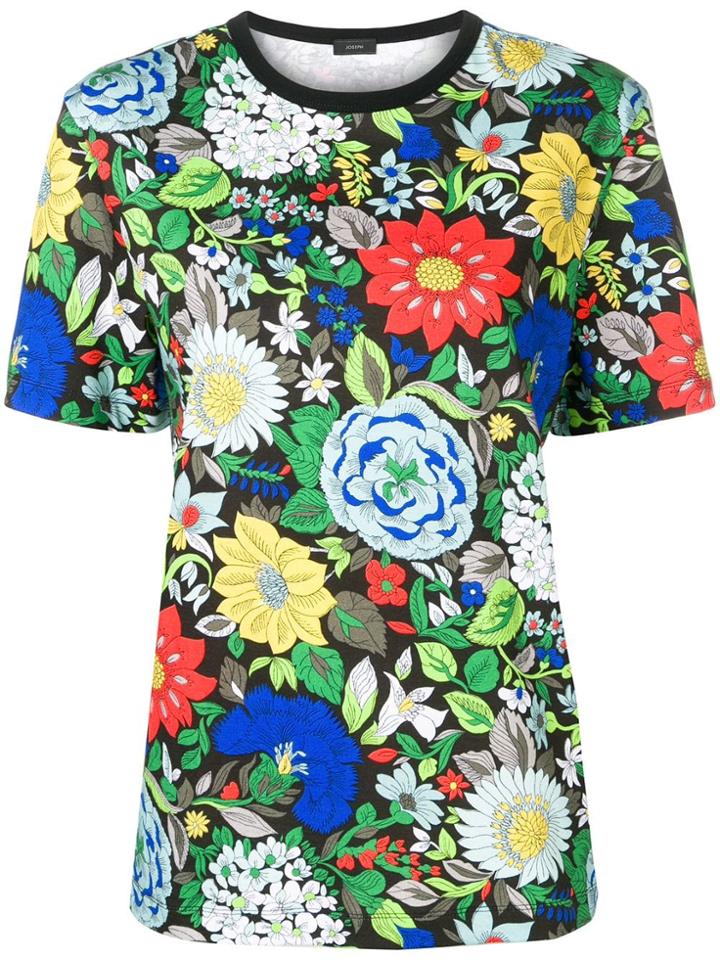 Joseph Floral Print T-shirt - Black