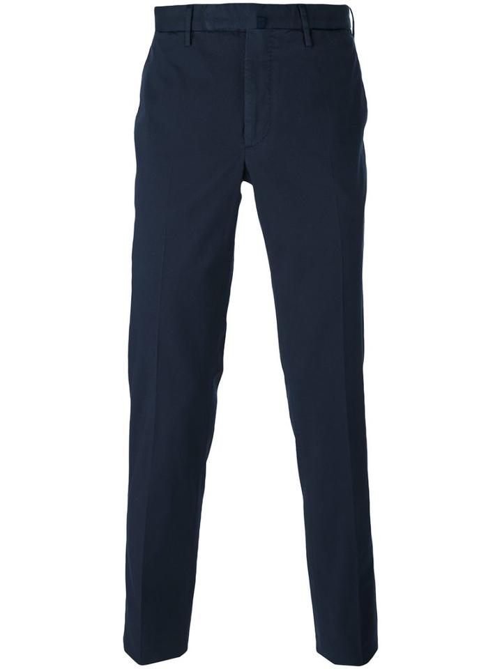 Incotex - Chino Trousers - Men - Cotton - 48, Blue, Cotton