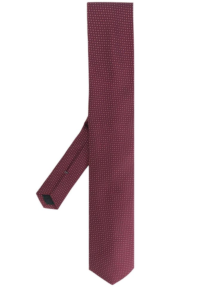 Boss Hugo Boss Pattern Embroidered Tie - Pink & Purple