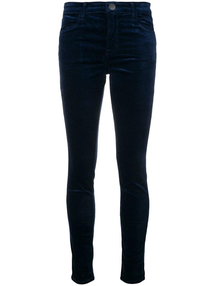 J Brand Maria Skinny Trousers - Blue