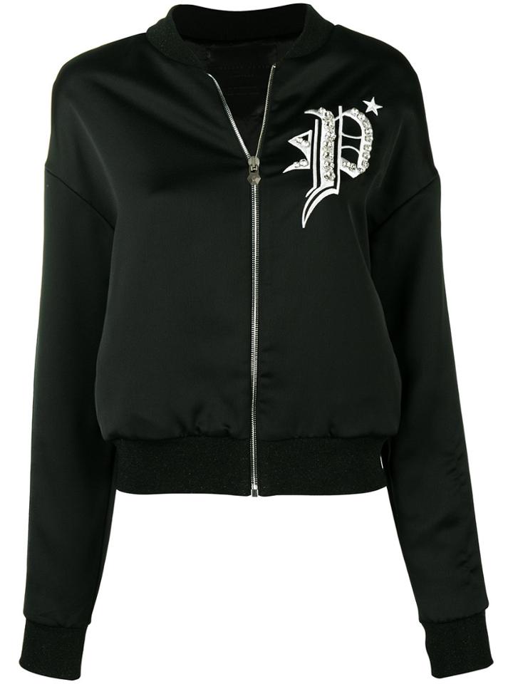 Philipp Plein Jersey Track Jacket - Black