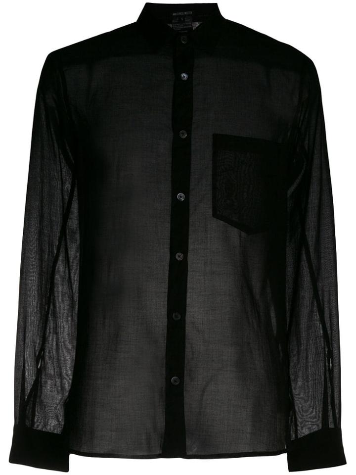 Ann Demeulemeester Sheer Shirt - Black