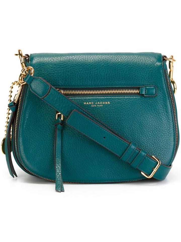 Marc Jacobs Recruit Saddle Crossbody Bag, Women's, Green, Leather