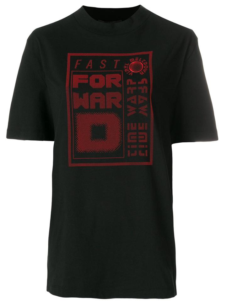 Alexander Wang Exclusive Short Sleeve Tee With Gel Dot Artwork - Black