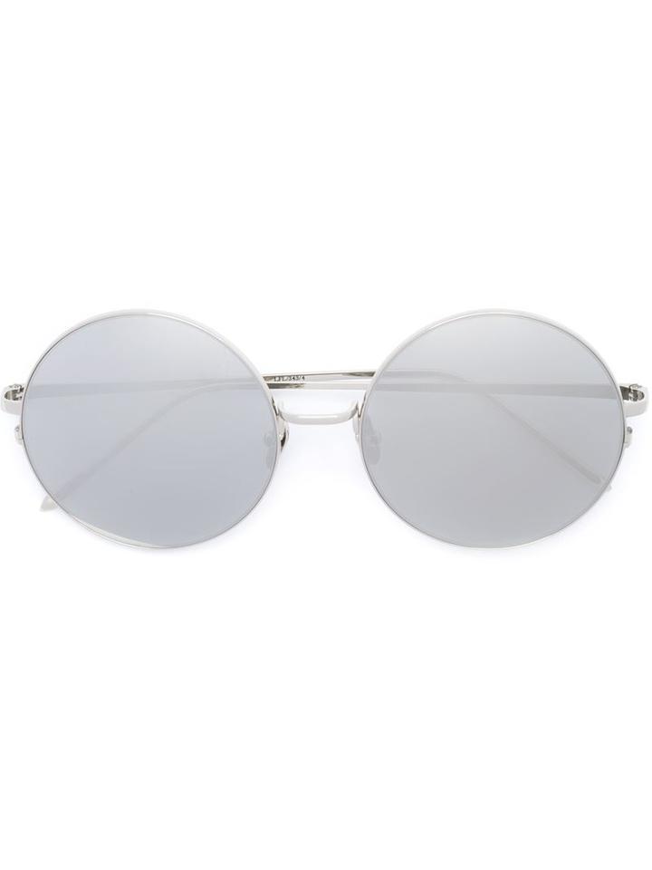 Linda Farrow Round Frame Sunglasses, Women's, Grey, Acetate