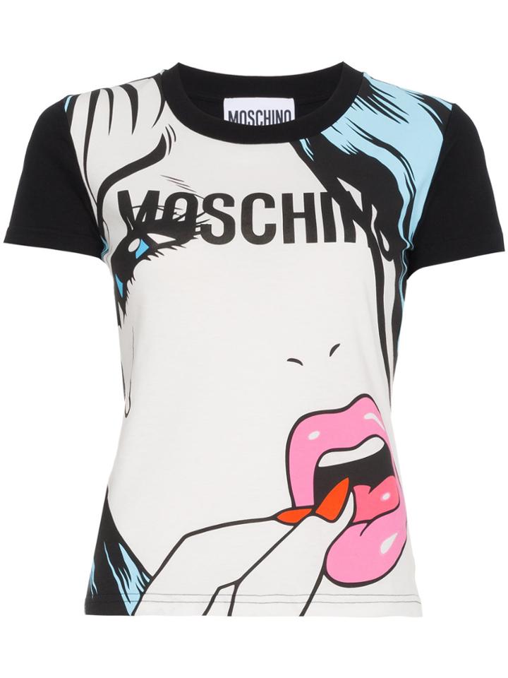 Moschino Ben Frost Print T Shirt - Black