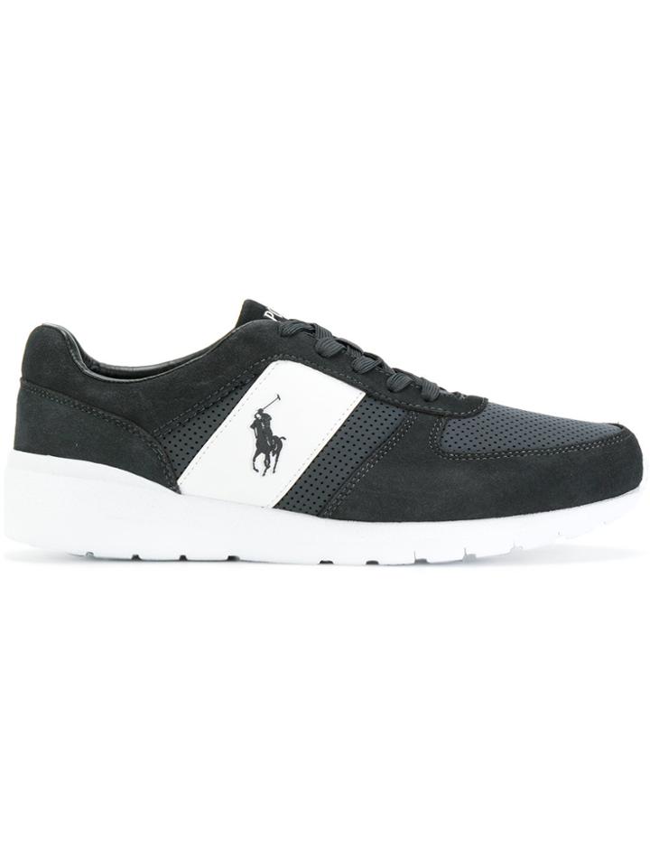 Polo Ralph Lauren Contrast Lace Up Sneakers - Grey