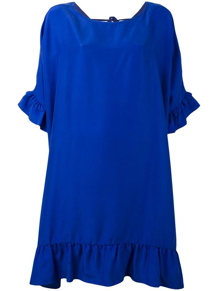 P.a.r.o.s.h. - Sia Dress - Women - Silk - Xs, Blue, Silk