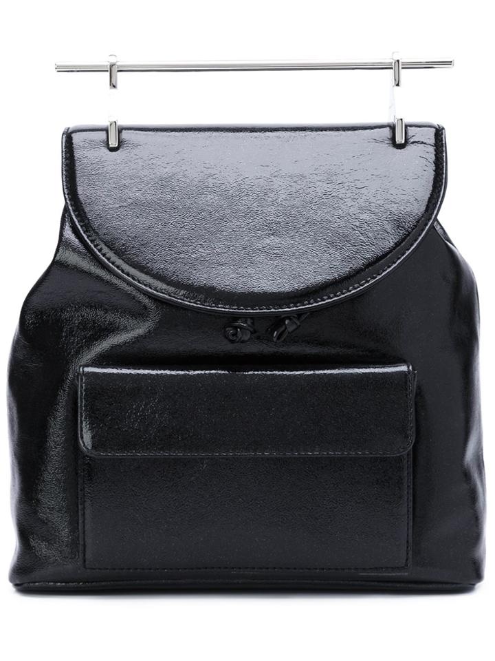 M2malletier Signature Top Handle Backpack - Black