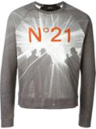 No21 Logo Appliqué Printed Sweatshirt