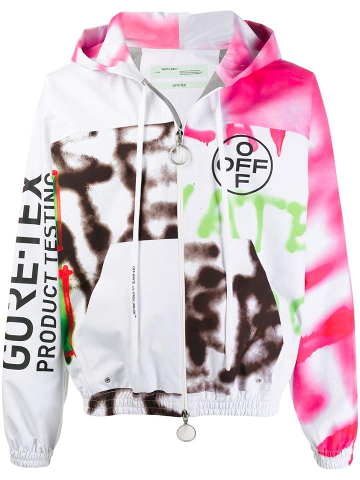 Off-white Graffiti Hooded Jacket