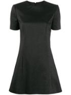 Saint Laurent Glitter Flared Dress - Black