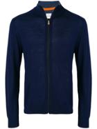 Paul Smith Zipped Knit Jumper - Blue