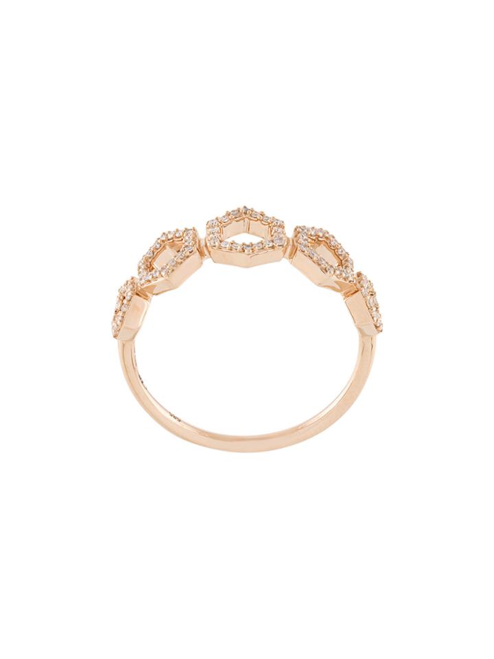 Astley Clarke Honeycomb Ring - Metallic