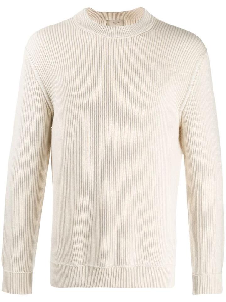 Maison Flaneur Ribbed Jumper - Neutrals