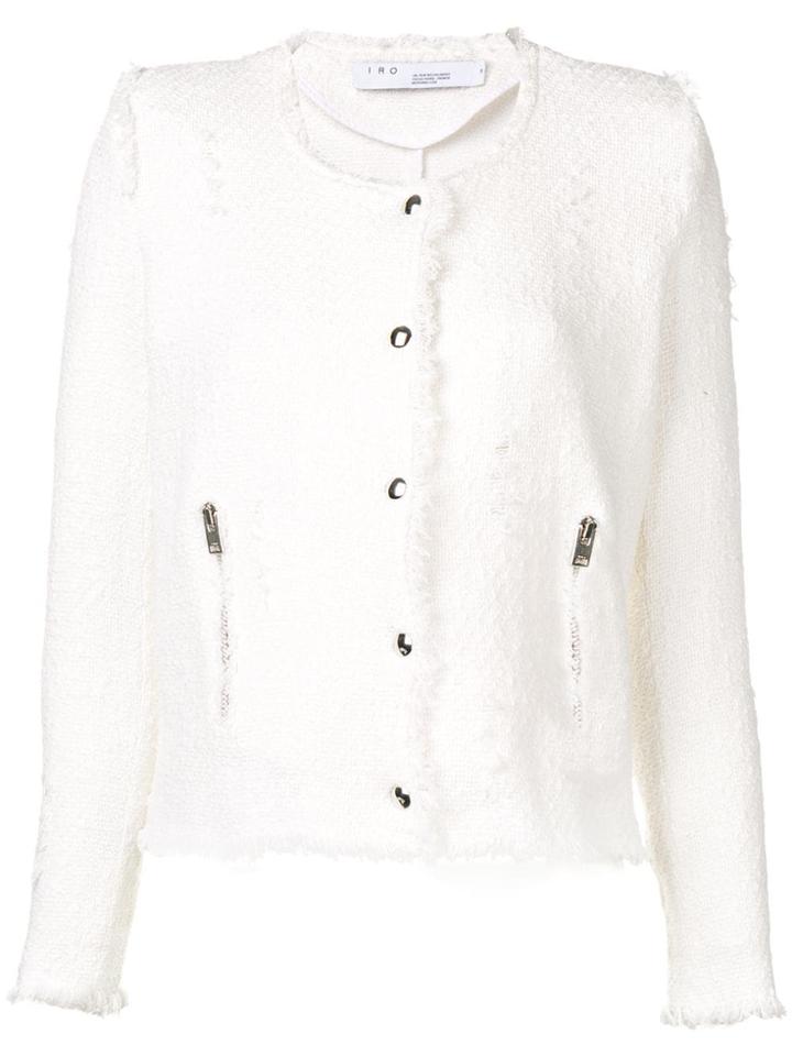 Iro Bouclé-tweed Jacket - White