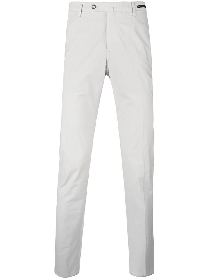 Pt01 Plain Chinos, Men's, Size: 46, Nude/neutrals, Cotton/elastodiene