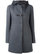 Fay Double Breasted Coat, Women's, Size: Medium, Grey, Wool/acrylic/virgin Wool/polyester