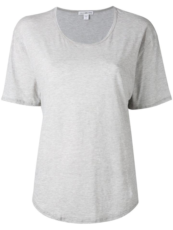 James Perse Boxy T-shirt, Women's, Size: 2, Grey, Cotton