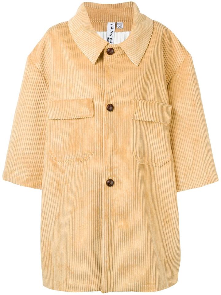 Vaquera Oversized Button-up Coat - Neutrals