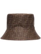 Fendi F Logo Bucket Hat - Brown