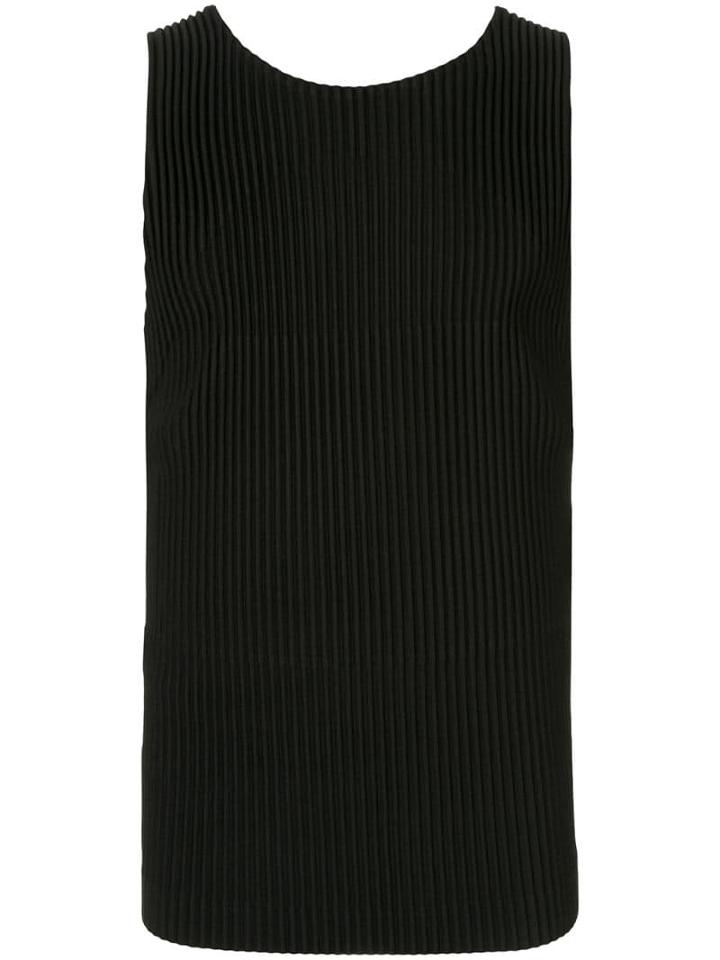 Homme Plissé Issey Miyake Pleated Vest - Black