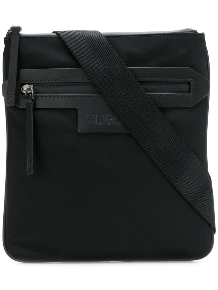 Boss Hugo Boss Logo Zipped Messenger Bag - Black