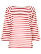 Tu Es Mon Trésor Ribbon-embellished Top - White