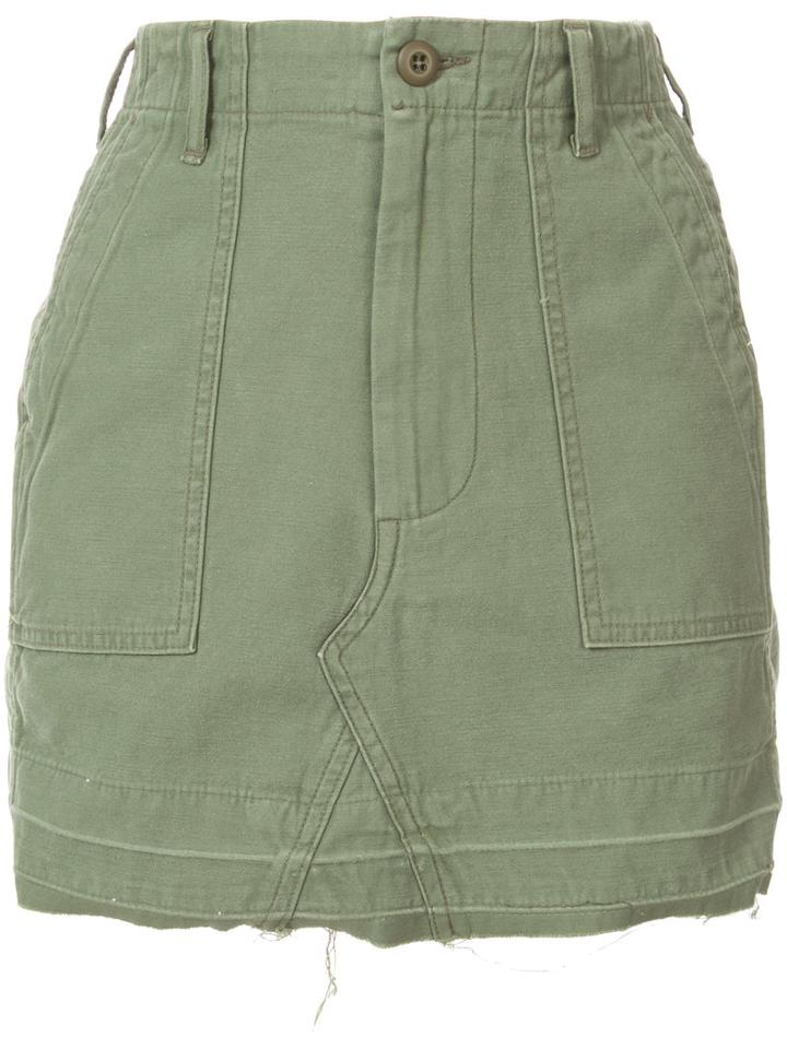 Adaptation - Vintage Surplus Skirt - Women - Cotton - 25, Green, Cotton
