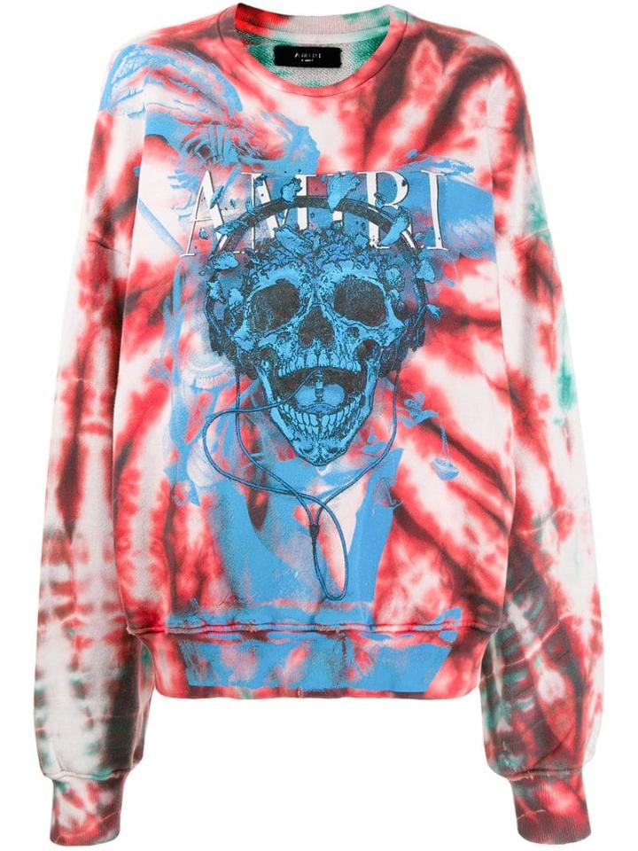 Amiri Skull-print Sweatshirt - Red