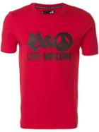 Love Moschino Logo Print T-shirt - Red