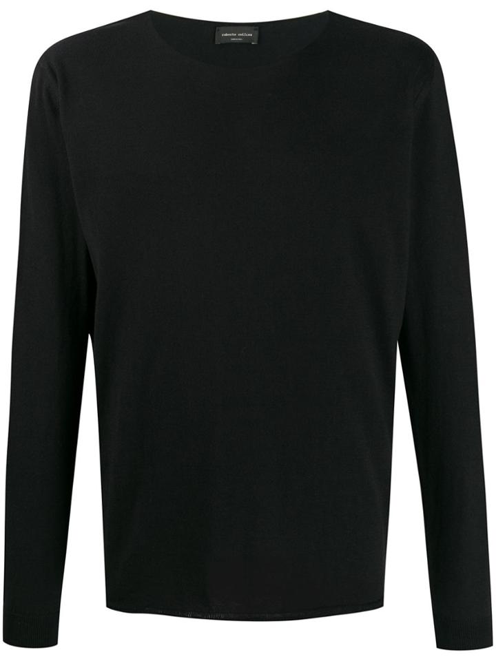 Roberto Collina Raw Finish Jumper - Black
