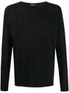 Roberto Collina Raw Finish Jumper - Black