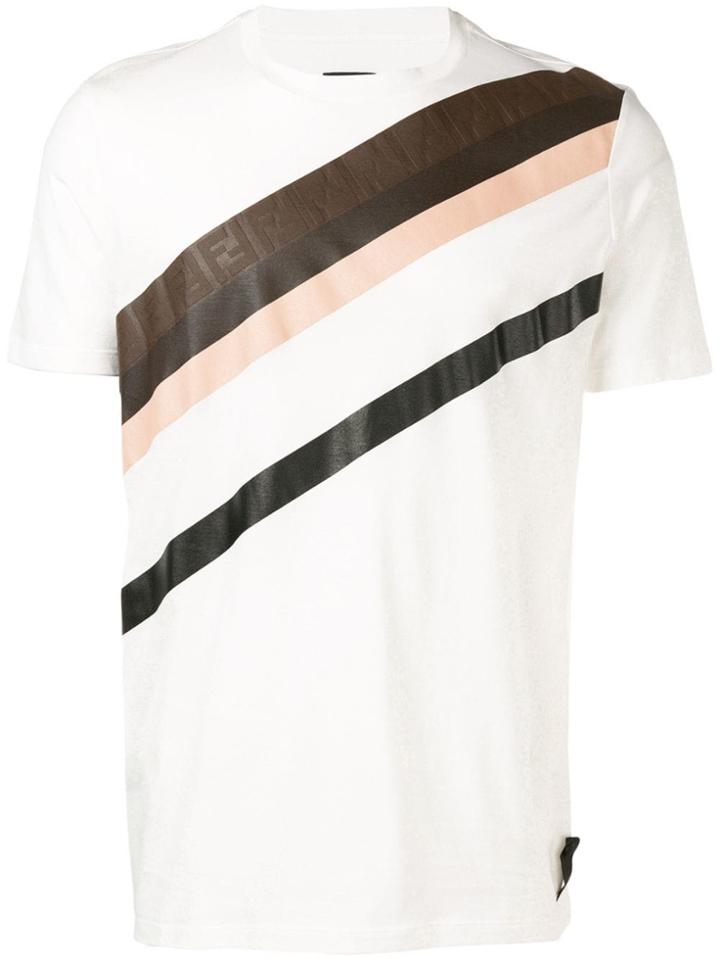 Fendi Contrast Stripe T-shirt - White