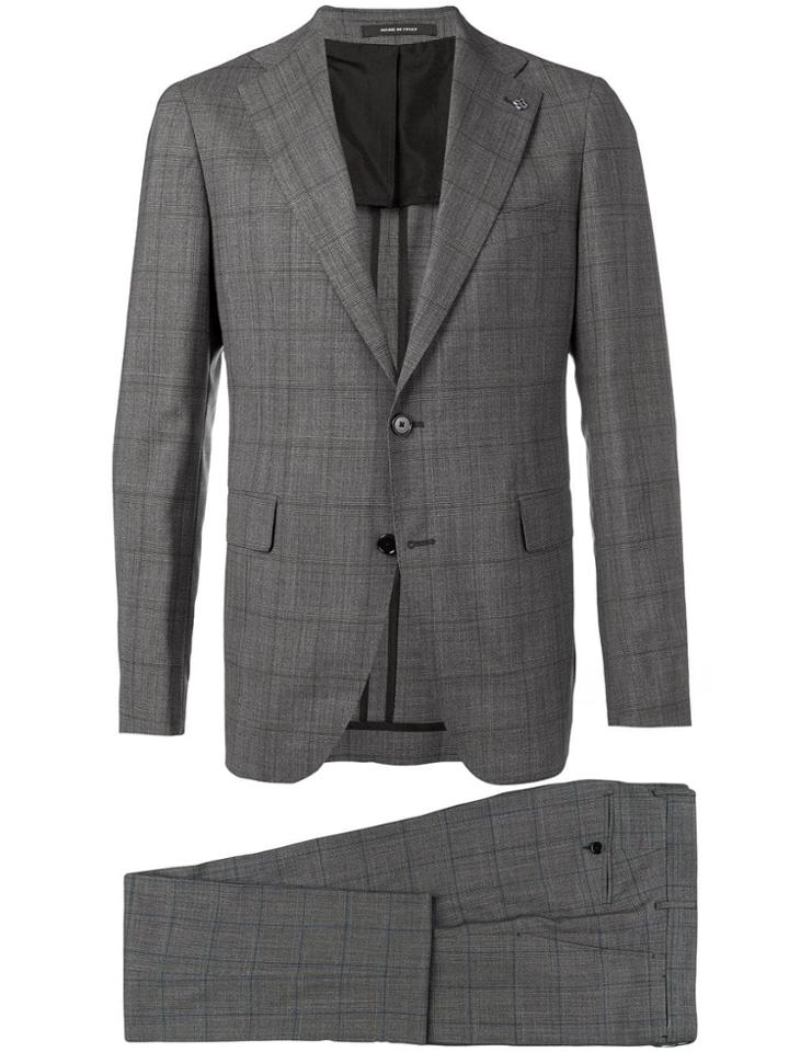 Tagliatore Two-piece Check Suit - Grey