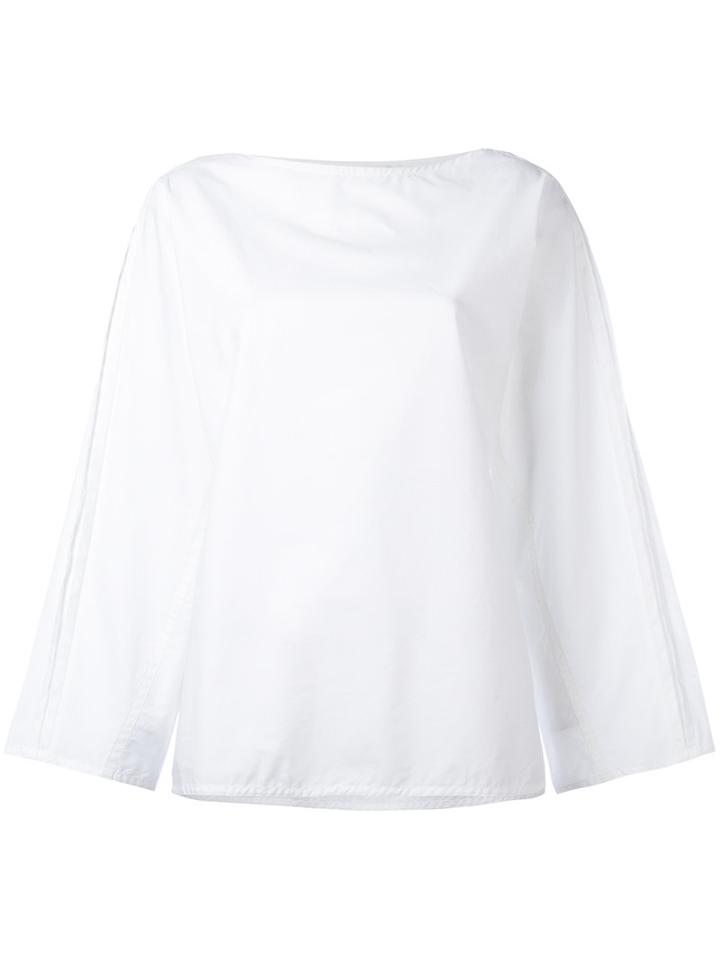 Sofie D'hoore Boat Neck Top, Women's, Size: 38, White, Cotton