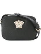 Versace 'palazzo Medusa' Shoulder Bag, Women's, Black, Leather