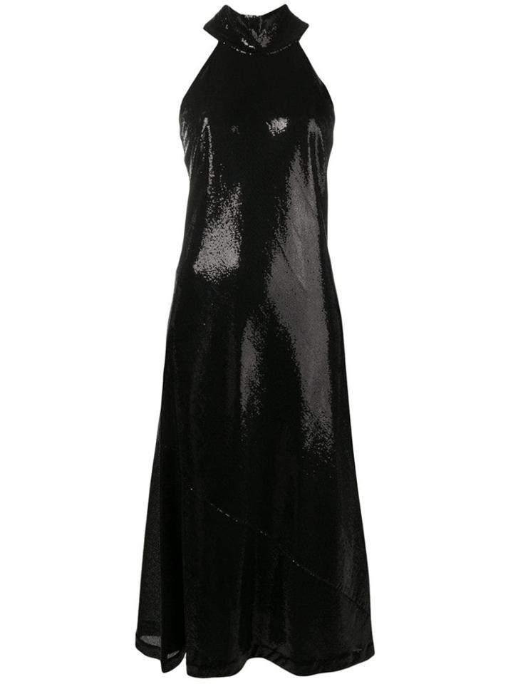 Galvan Daniela High Shine Dress - Black
