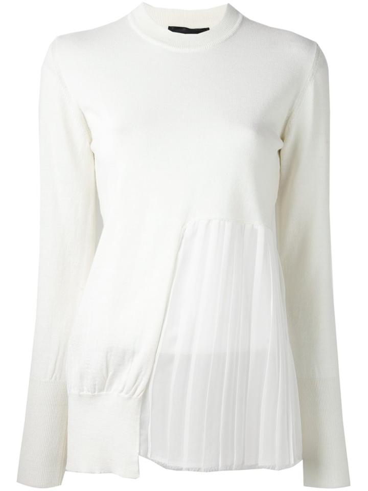 Erika Cavallini Sheer Panel Jumper - White