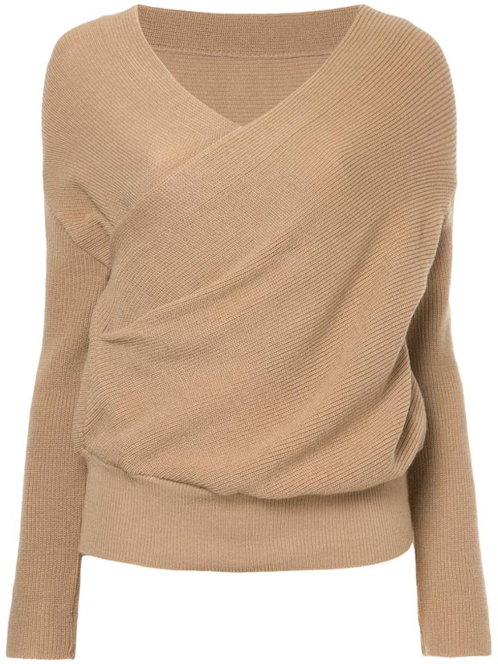 Cityshop V-neck Jumper - Nude & Neutrals