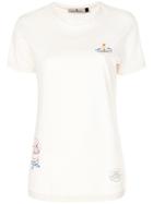 Vivienne Westwood Anglomania Scribble Patch T-shirt - Nude & Neutrals