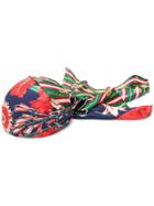 Gucci Floral Chain Link Printed Headscarf - Blue