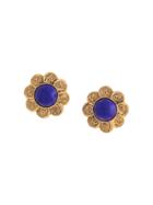 Chanel Vintage Stones Earrings - Gold